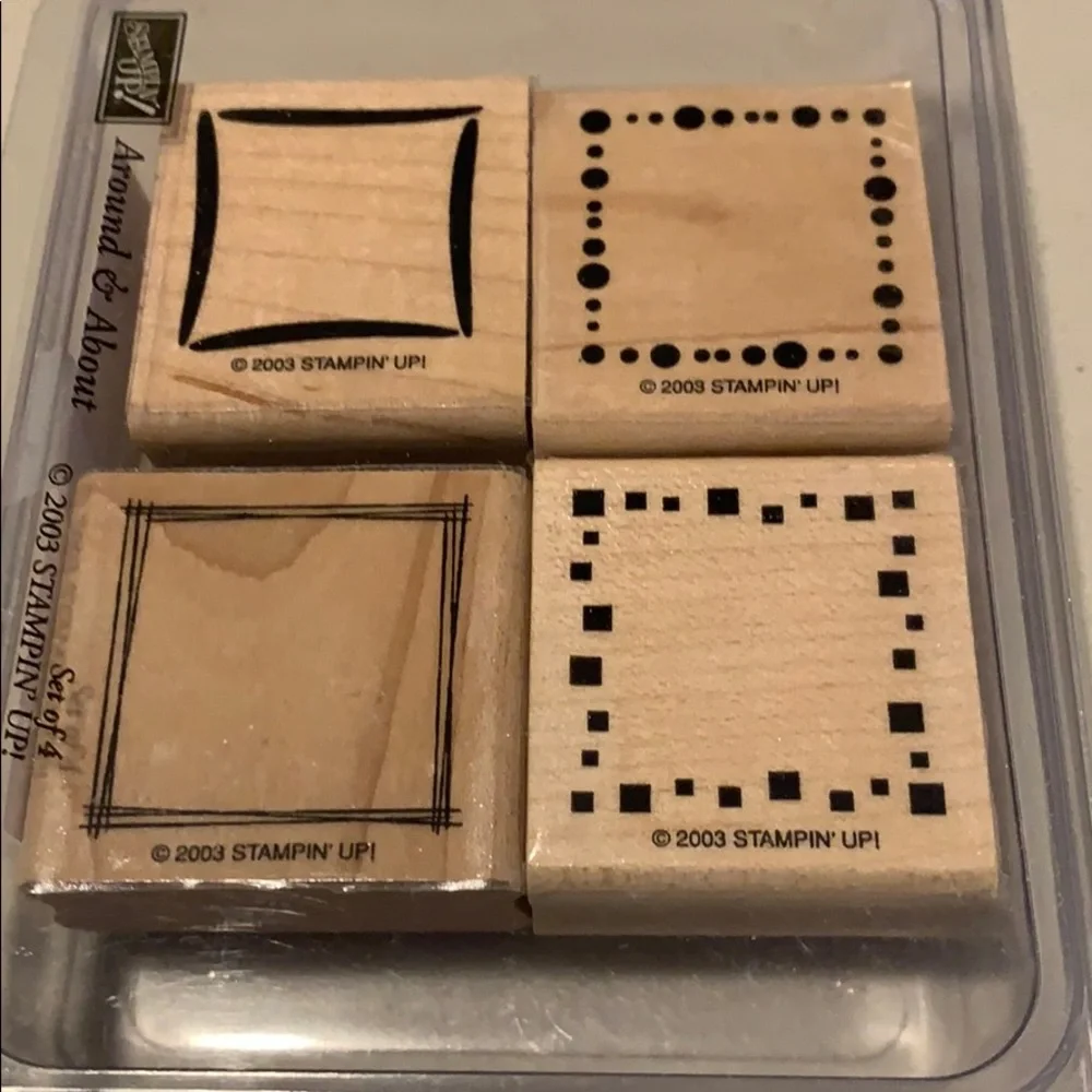 🎭 3/$25 - Stampin Up! Around & About border set